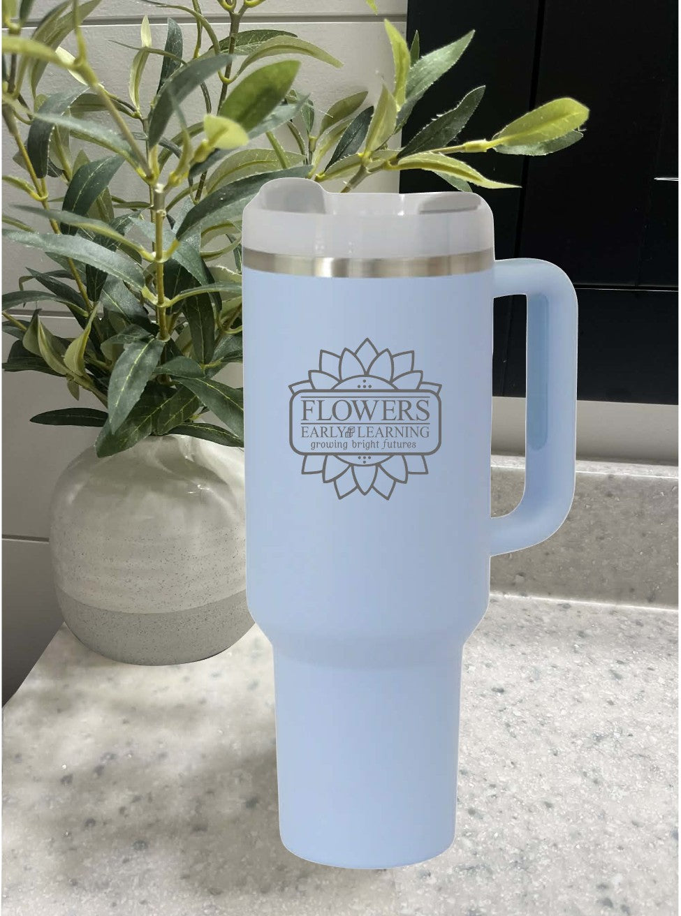 40 Oz. Intrepid Tumblers with Straw and one-sided engraving