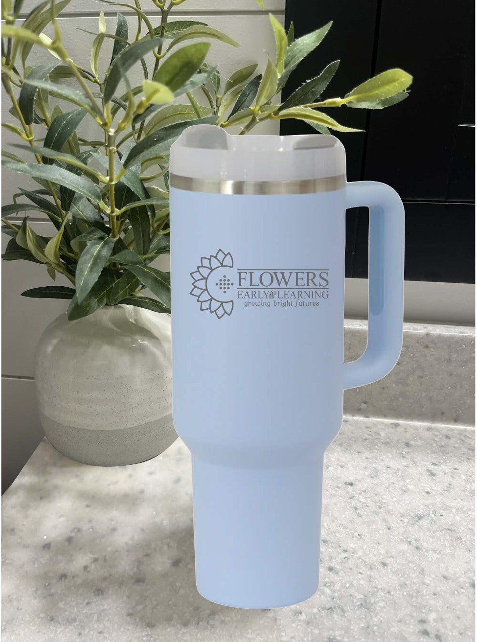 40 Oz. Intrepid Tumblers with Straw and one-sided engraving