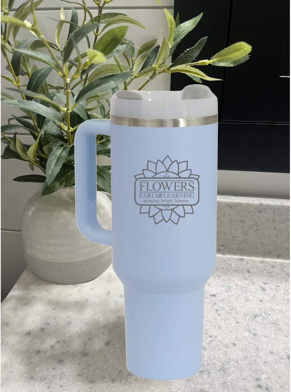 40 Oz. Intrepid Tumblers with Straw and one-sided engraving