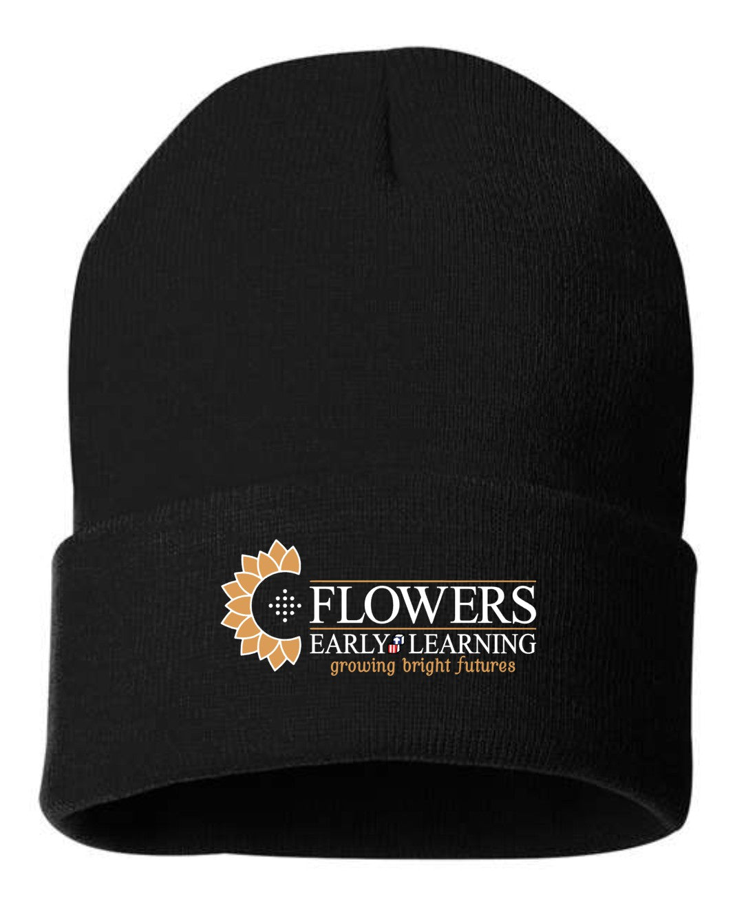 Embroidered 12" Solid Cuffed Beanie