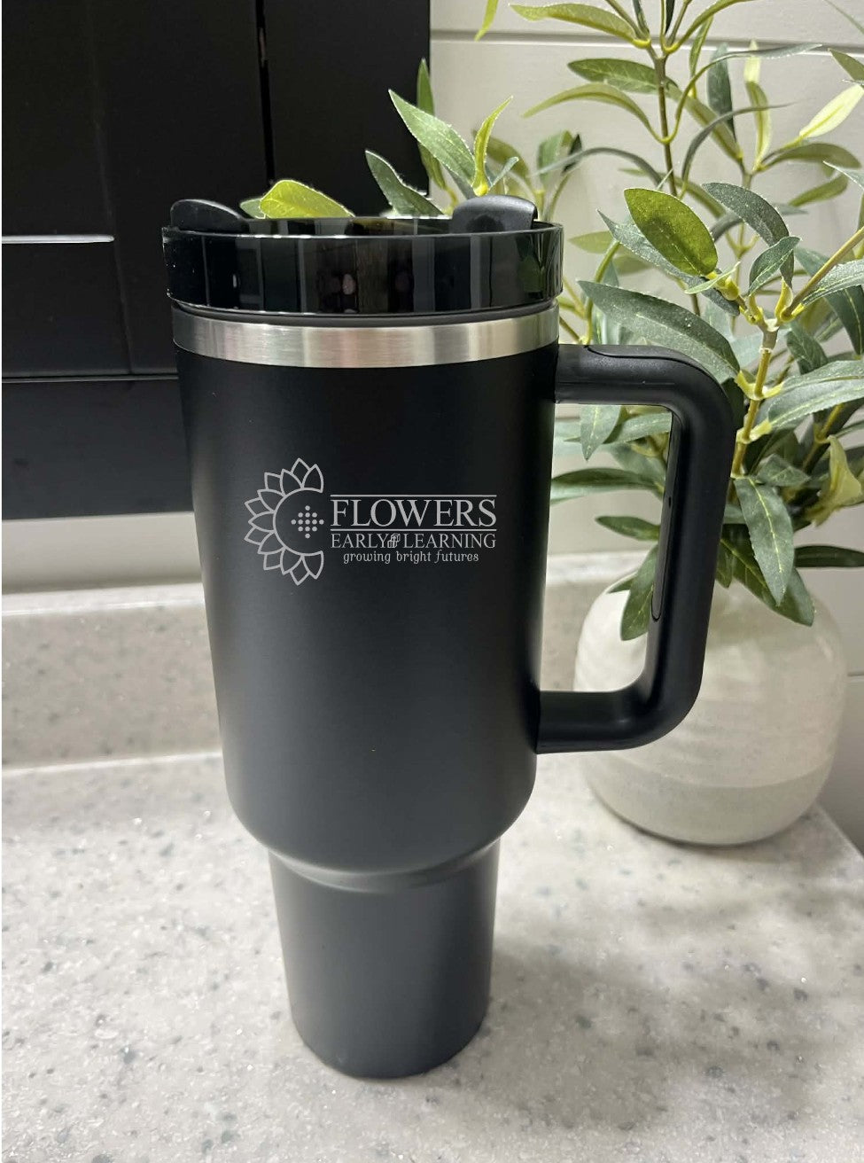 40 Oz. Intrepid Tumblers with Straw and one-sided engraving