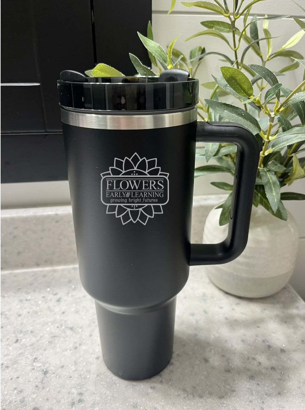 40 Oz. Intrepid Tumblers with Straw and one-sided engraving