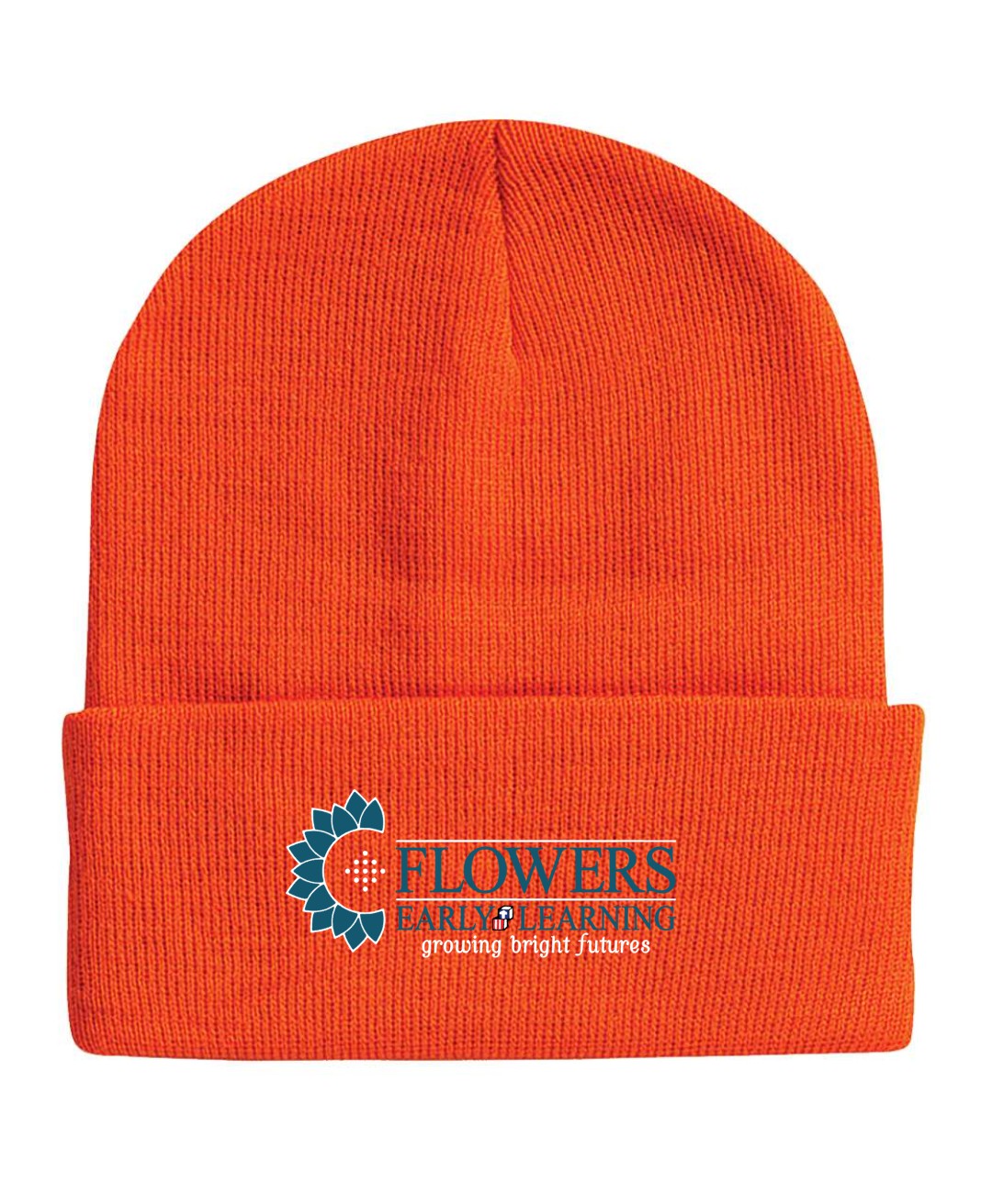 Embroidered 12" Solid Cuffed Beanie