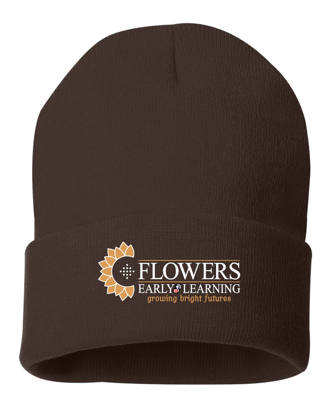 Embroidered 12" Solid Cuffed Beanie