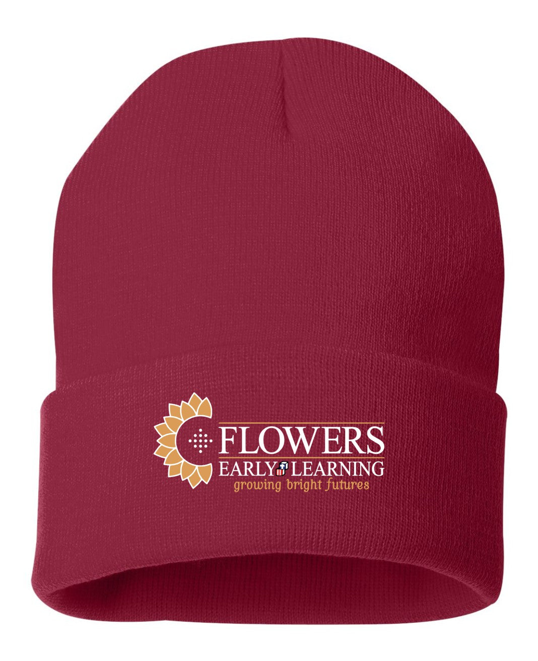Embroidered 12" Solid Cuffed Beanie