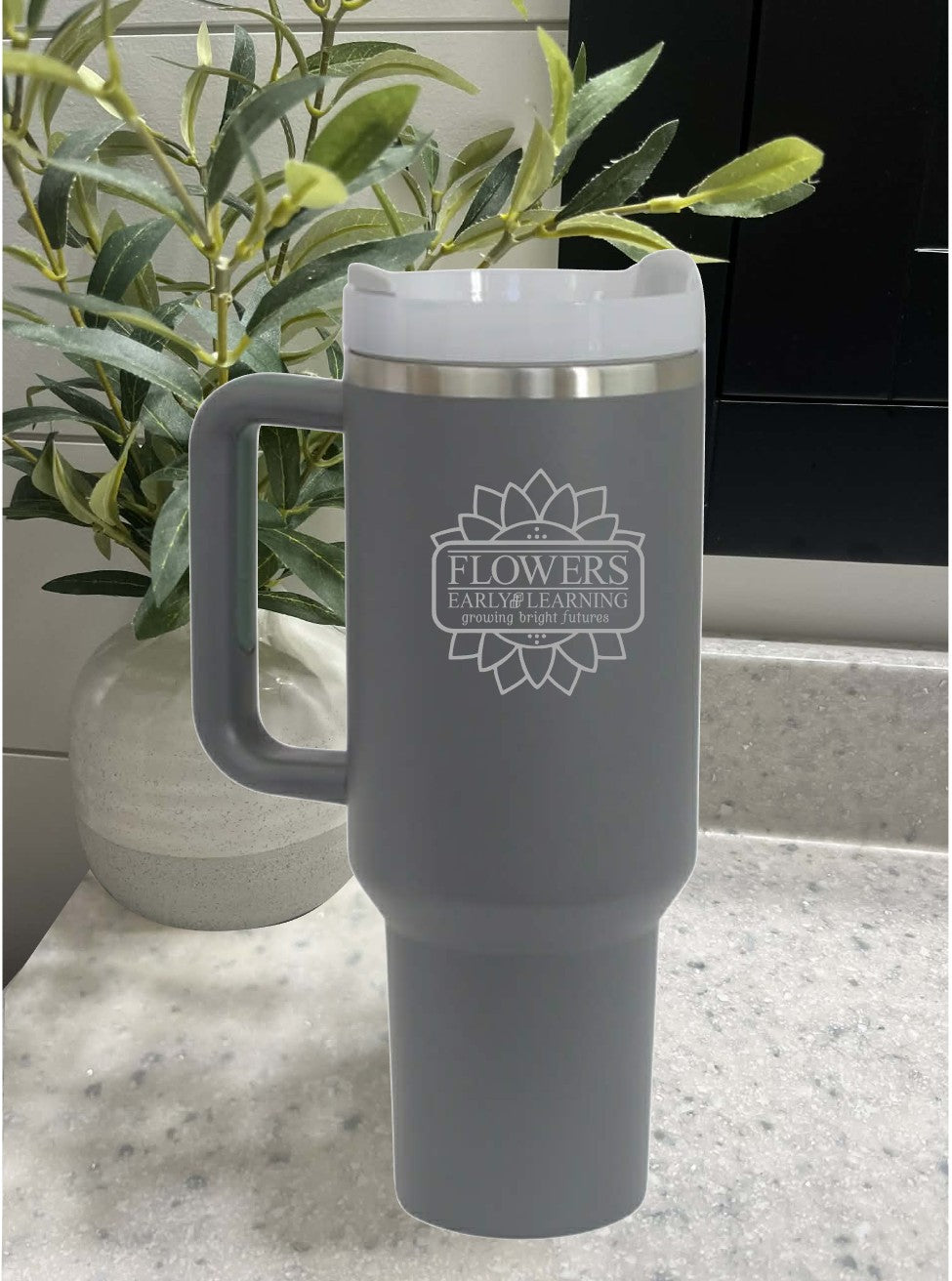 40 Oz. Intrepid Tumblers with Straw and one-sided engraving