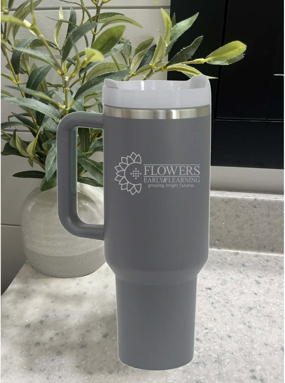 40 Oz. Intrepid Tumblers with Straw and one-sided engraving