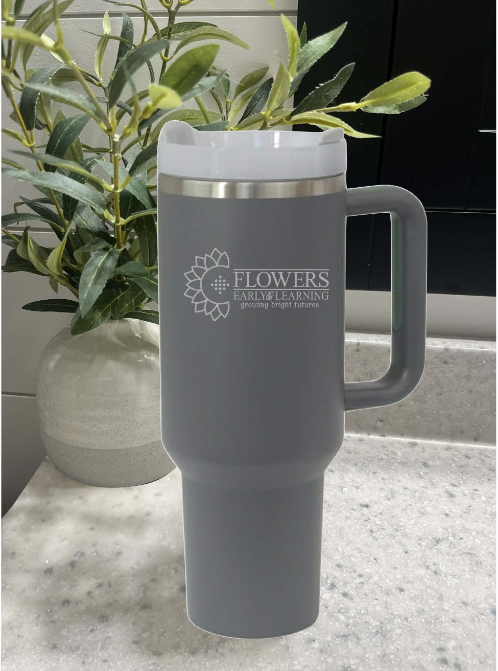 40 Oz. Intrepid Tumblers with Straw and one-sided engraving