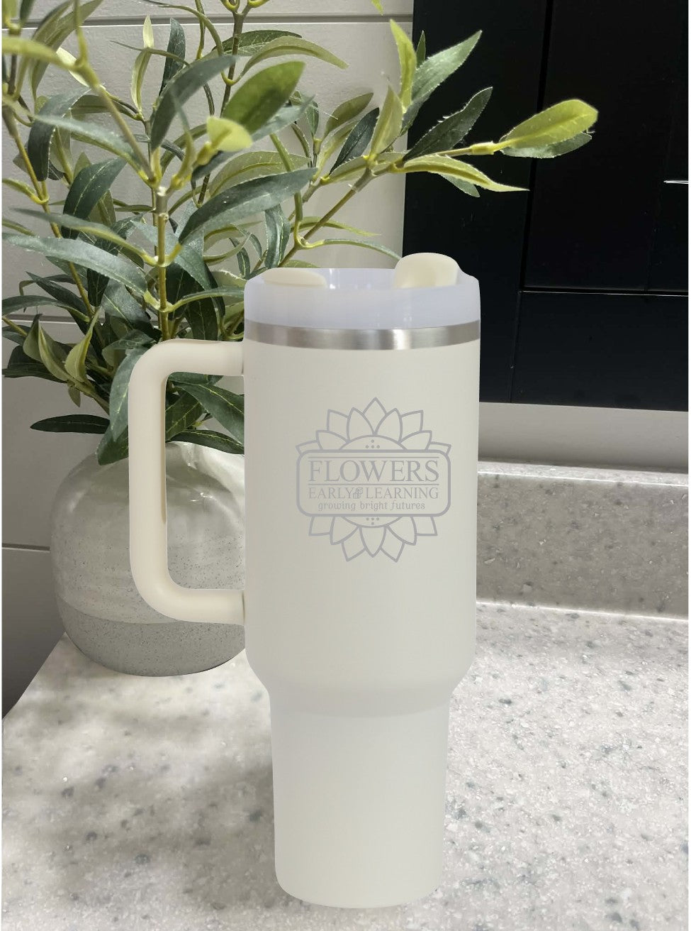 40 Oz. Intrepid Tumblers with Straw and one-sided engraving
