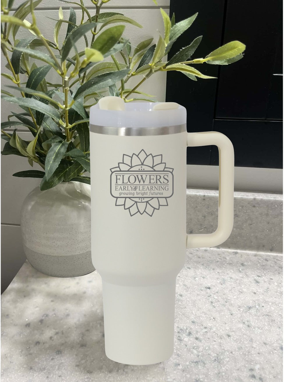 40 Oz. Intrepid Tumblers with Straw and one-sided engraving