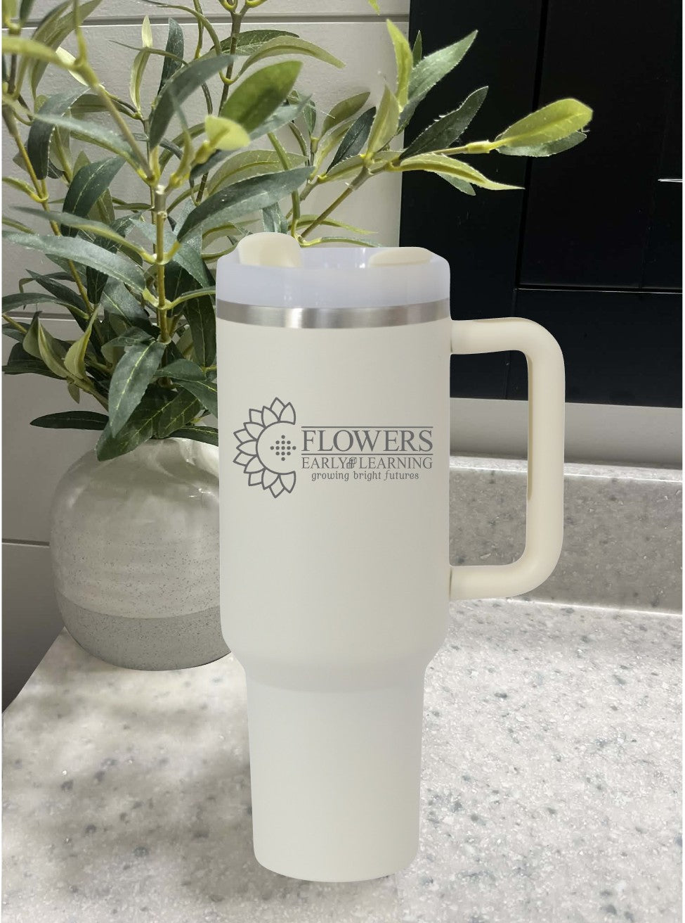 40 Oz. Intrepid Tumblers with Straw and one-sided engraving