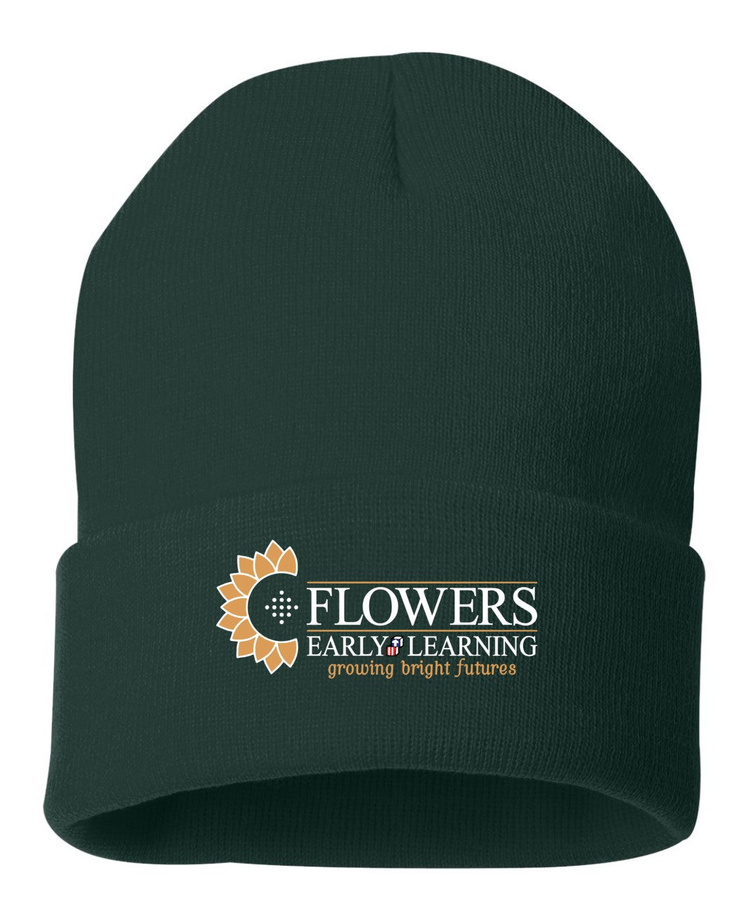 Embroidered 12" Solid Cuffed Beanie