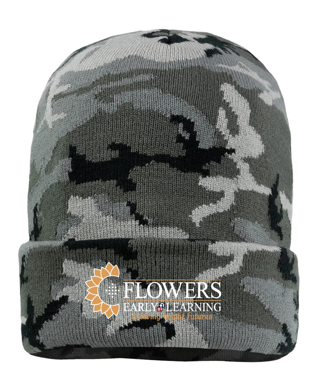 Embroidered 12" Solid Cuffed Beanie