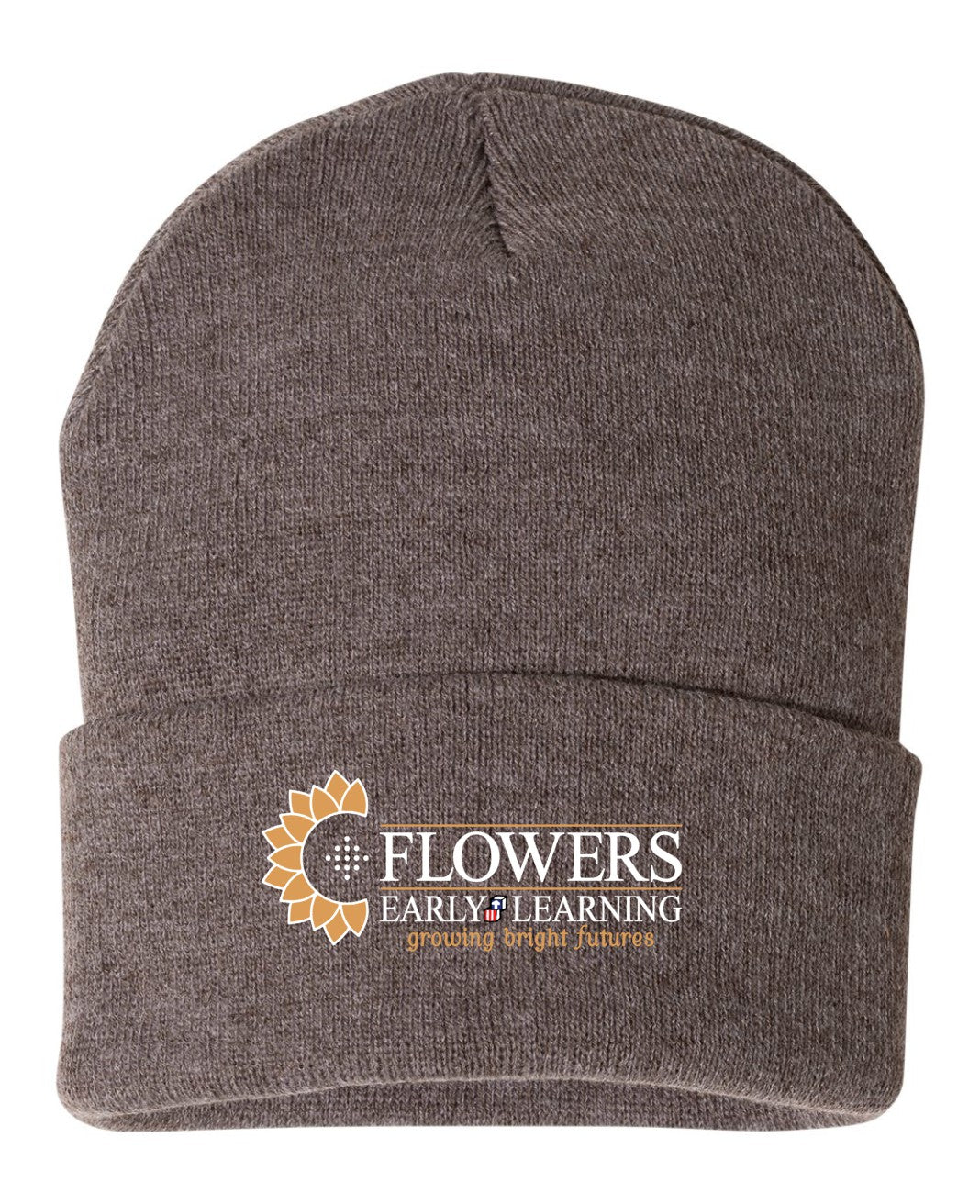 Embroidered 12" Solid Cuffed Beanie