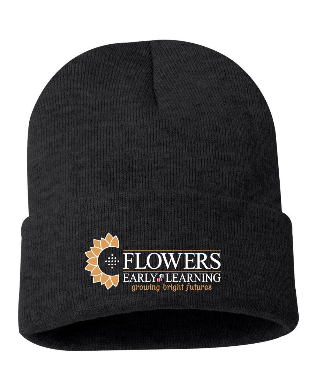 Embroidered 12" Solid Cuffed Beanie