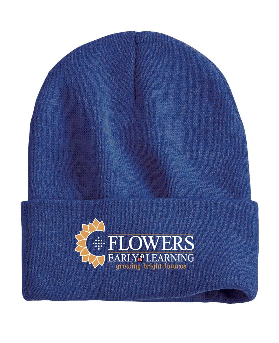 Embroidered 12" Solid Cuffed Beanie