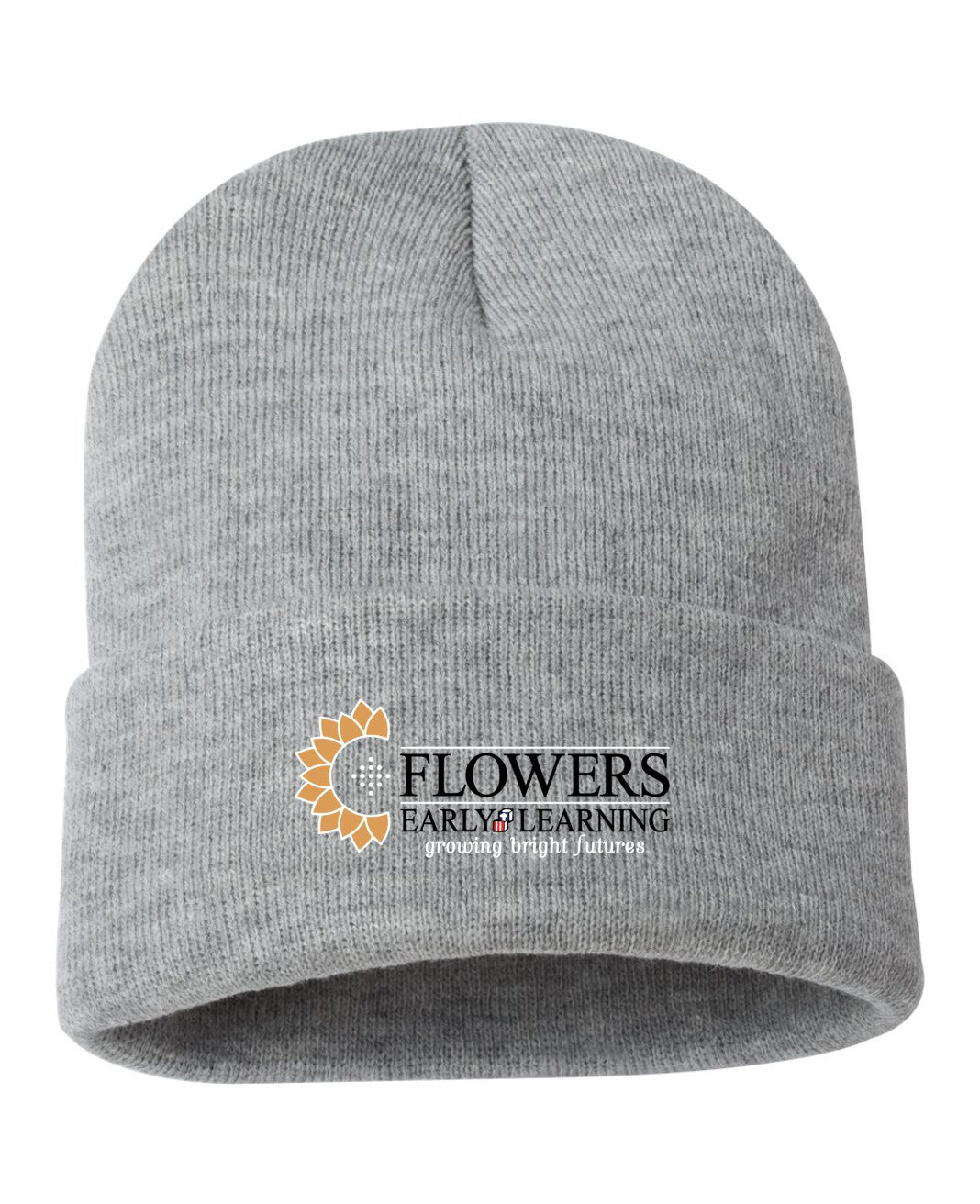 Embroidered 12" Solid Cuffed Beanie