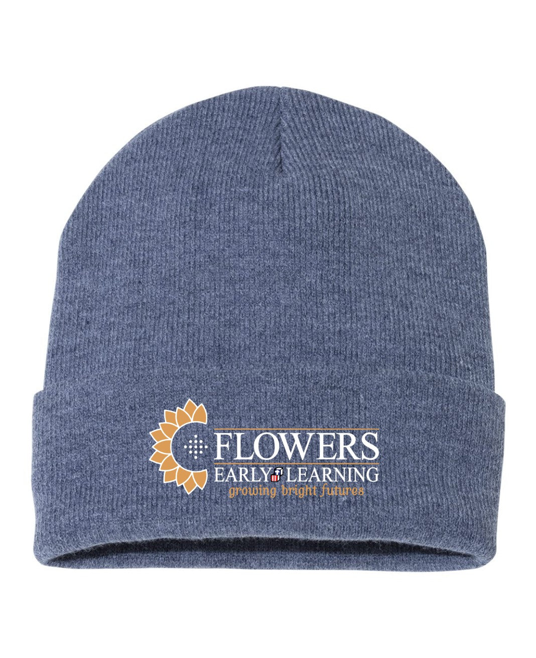 Embroidered 12" Solid Cuffed Beanie