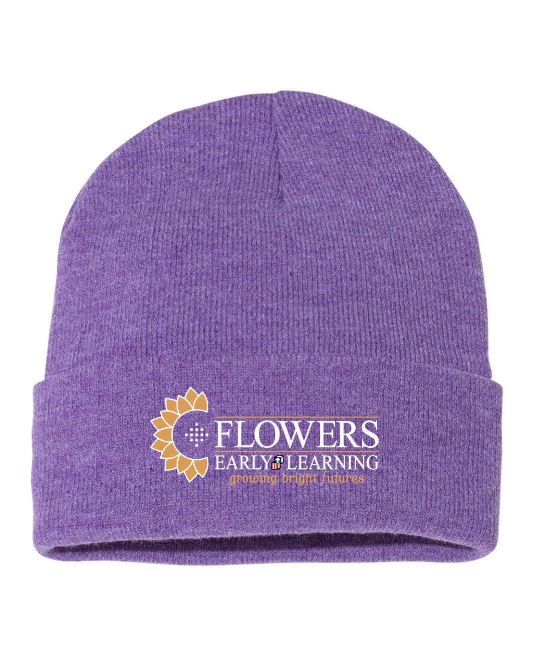 Embroidered 12" Solid Cuffed Beanie