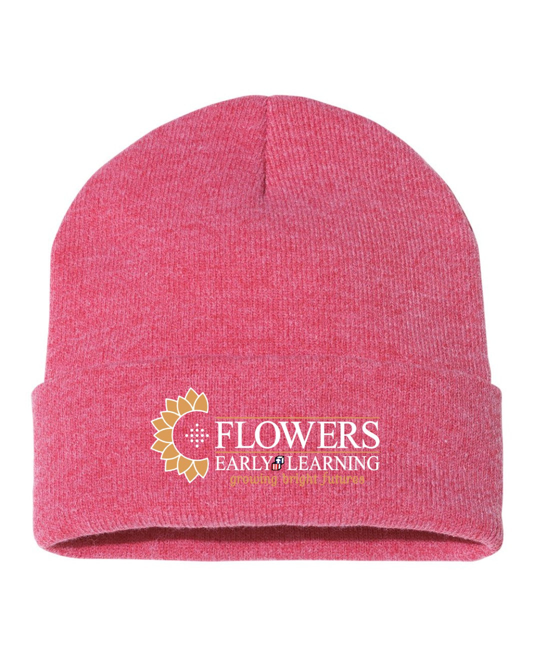 Embroidered 12" Solid Cuffed Beanie