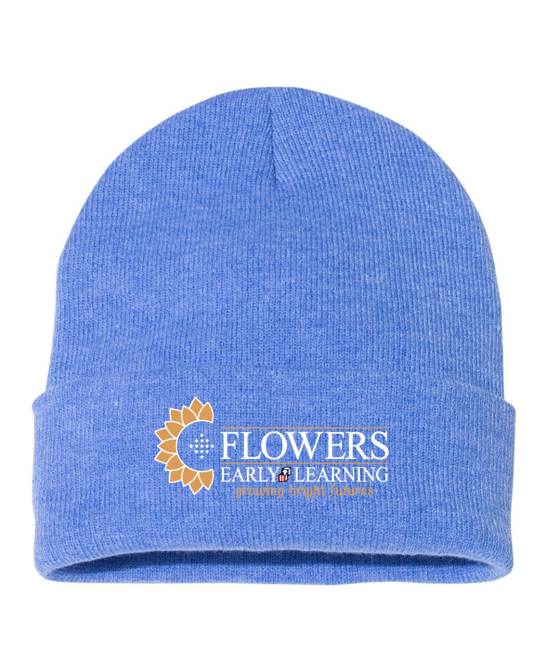 Embroidered 12" Solid Cuffed Beanie