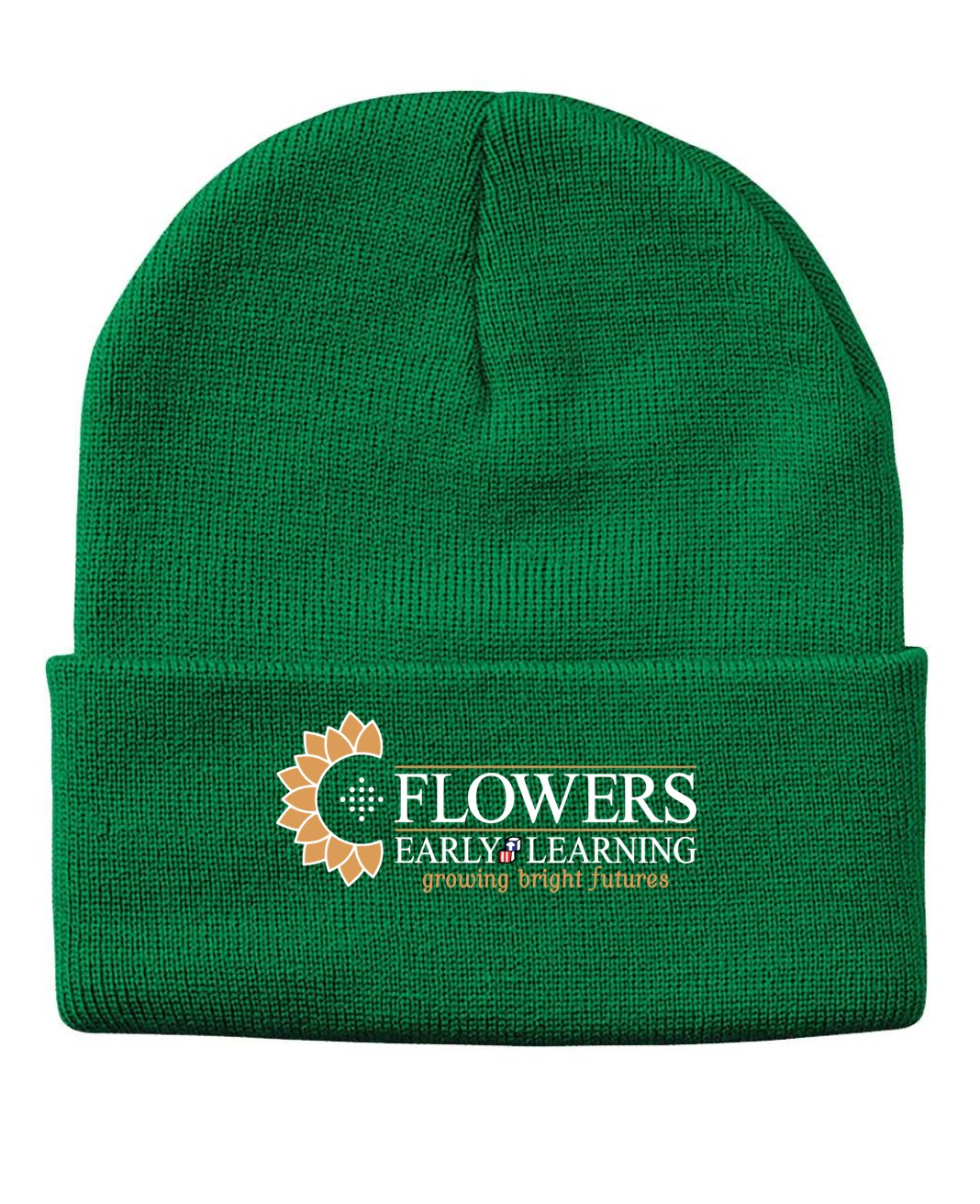 Embroidered 12" Solid Cuffed Beanie