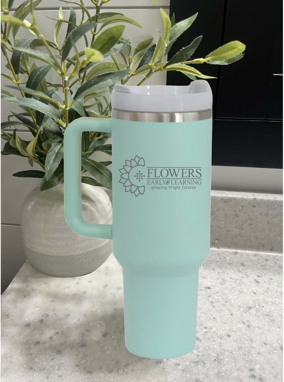40 Oz. Intrepid Tumblers with Straw and one-sided engraving