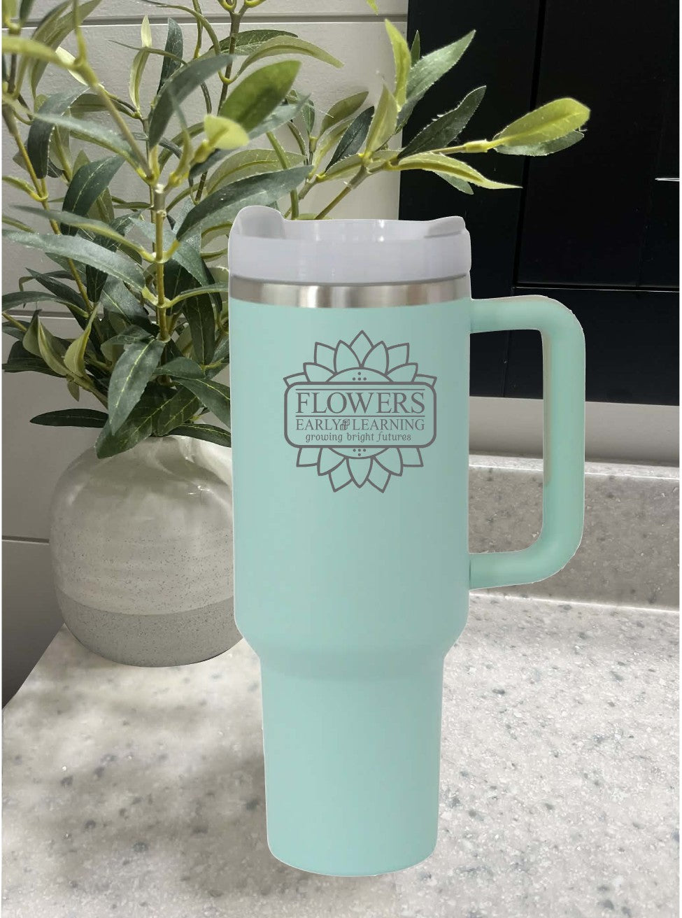40 Oz. Intrepid Tumblers with Straw and one-sided engraving
