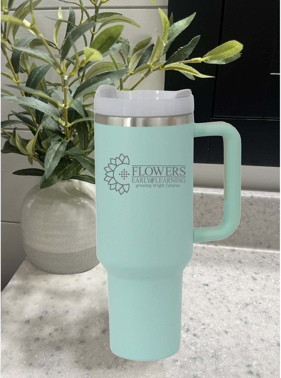 40 Oz. Intrepid Tumblers with Straw and one-sided engraving