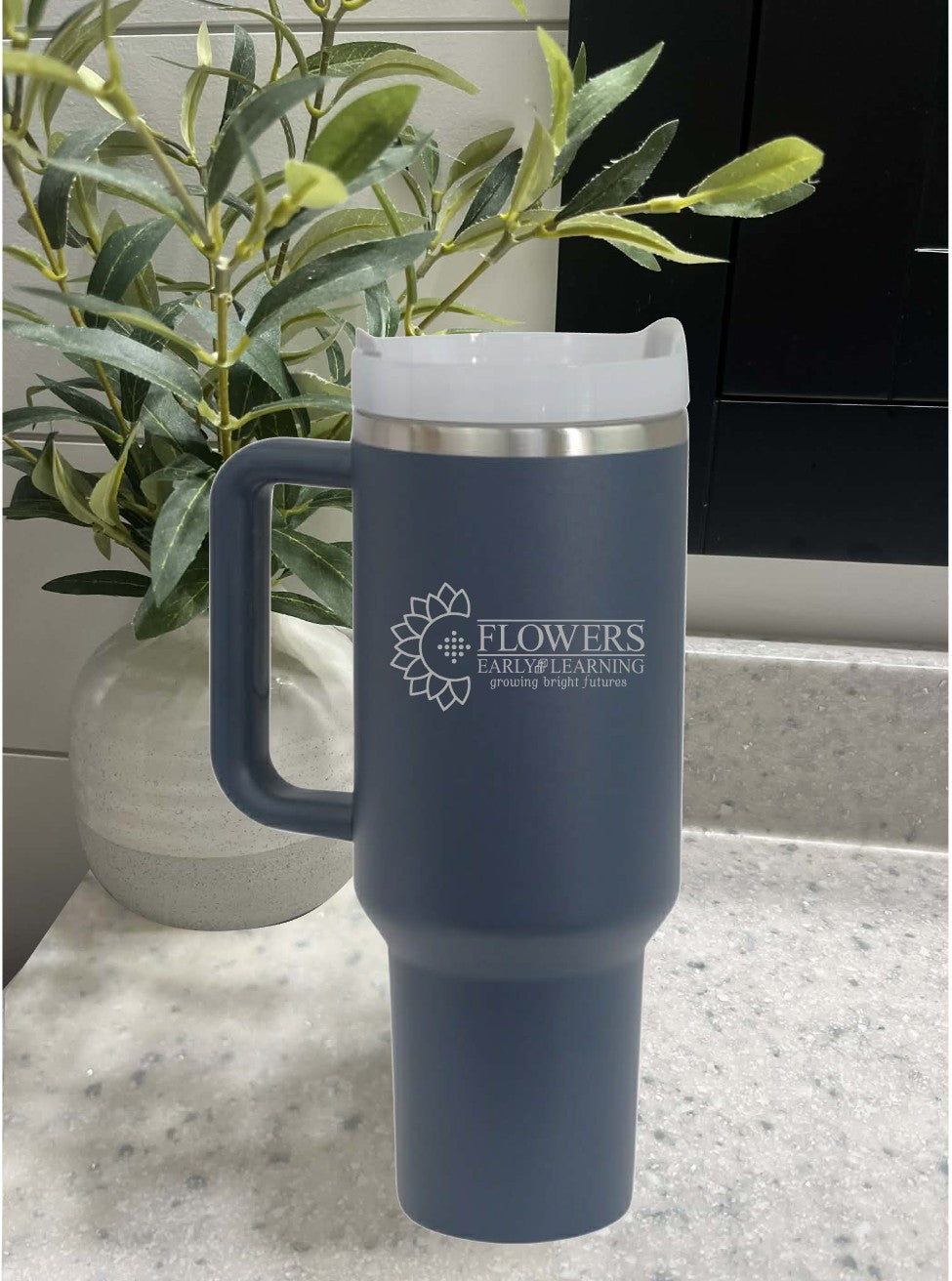 40 Oz. Intrepid Tumblers with Straw and one-sided engraving