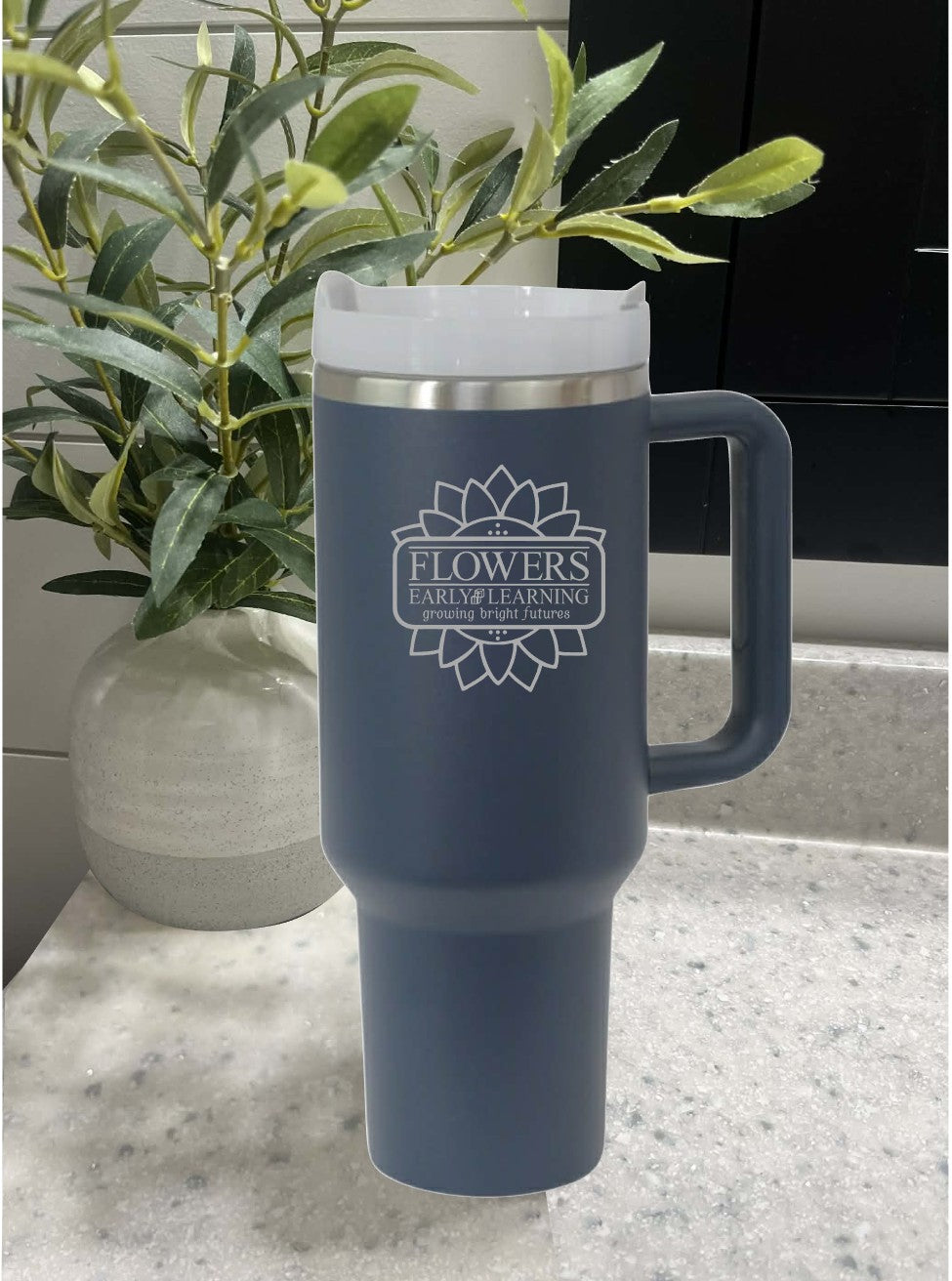 40 Oz. Intrepid Tumblers with Straw and one-sided engraving