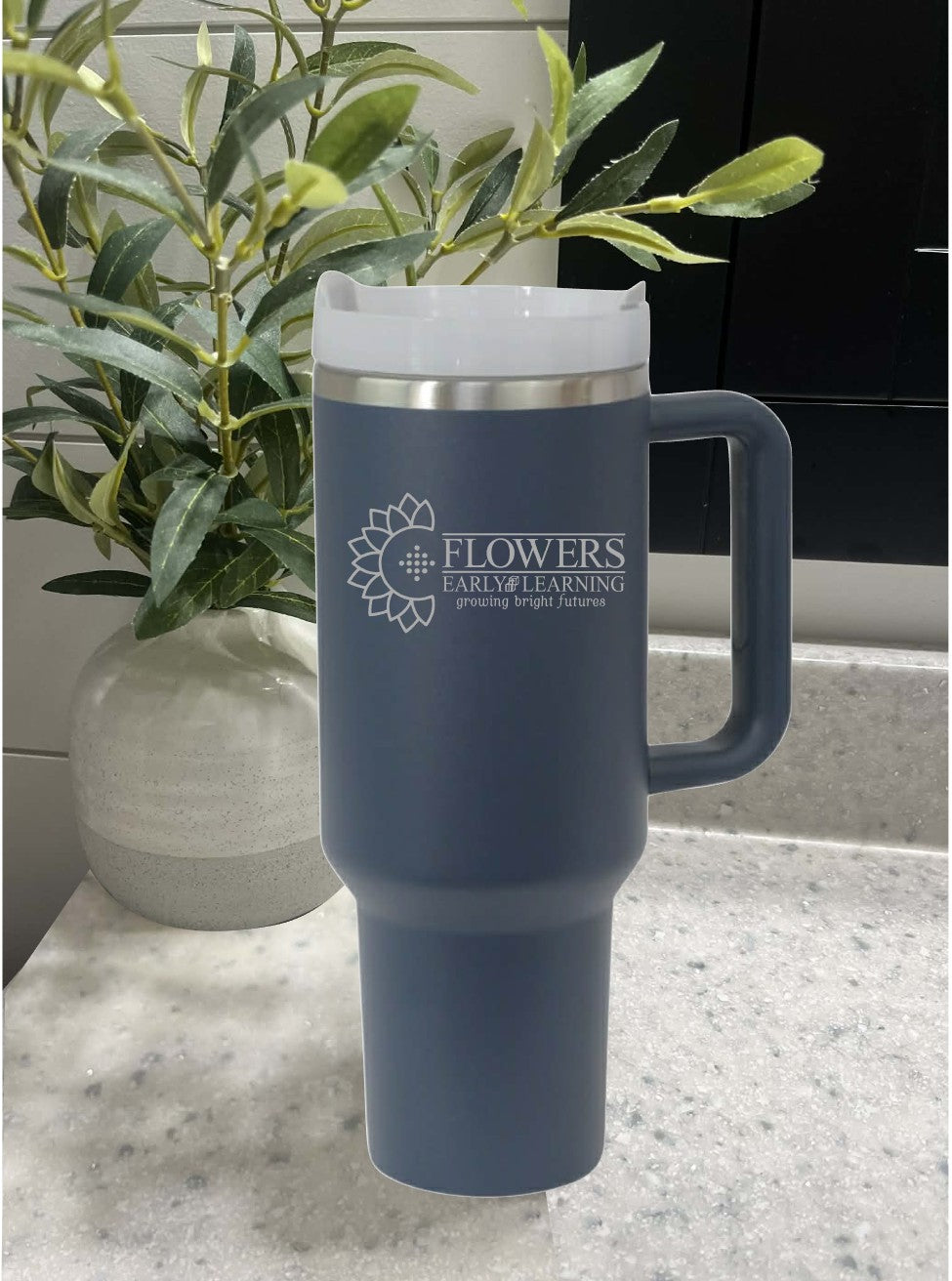 40 Oz. Intrepid Tumblers with Straw and one-sided engraving