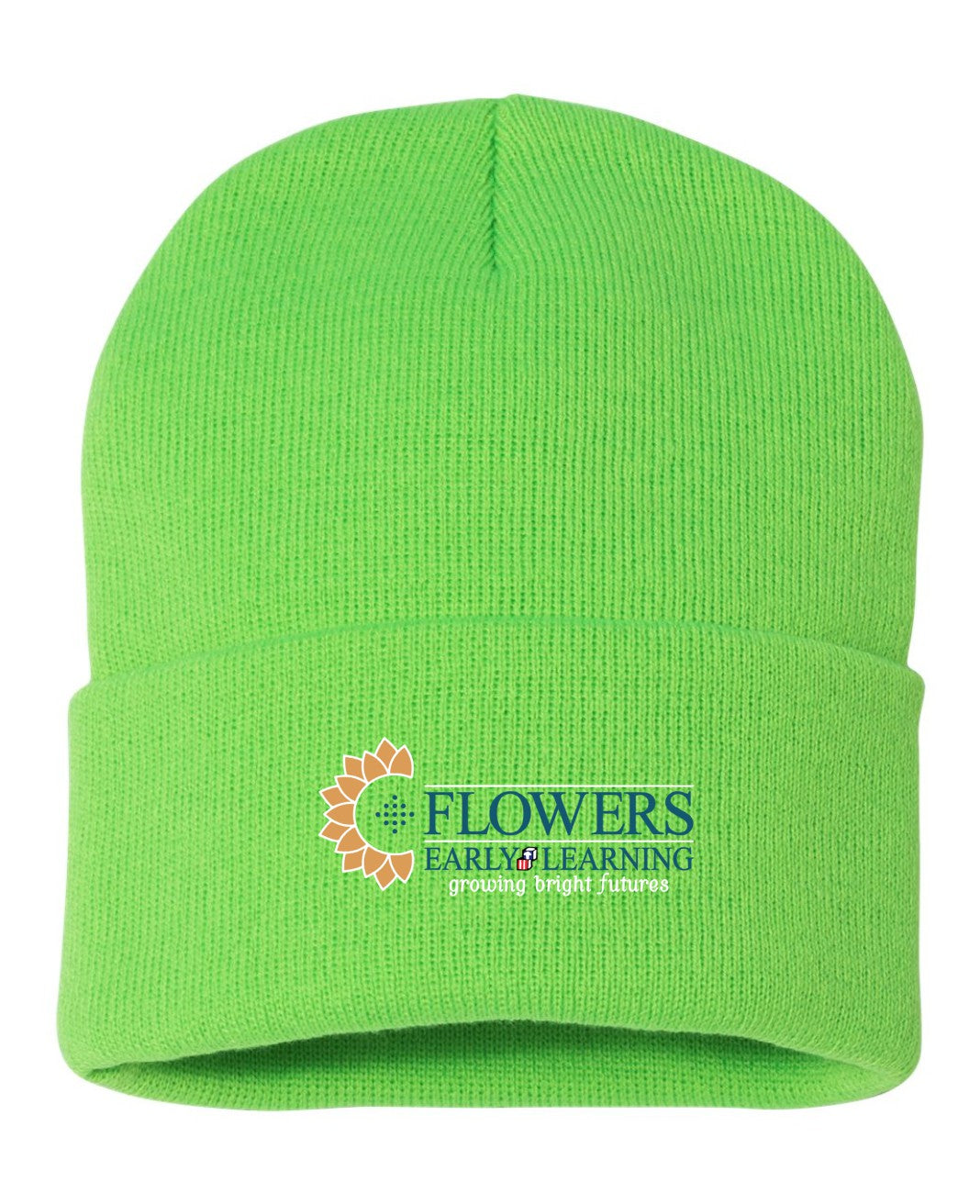 Embroidered 12" Solid Cuffed Beanie