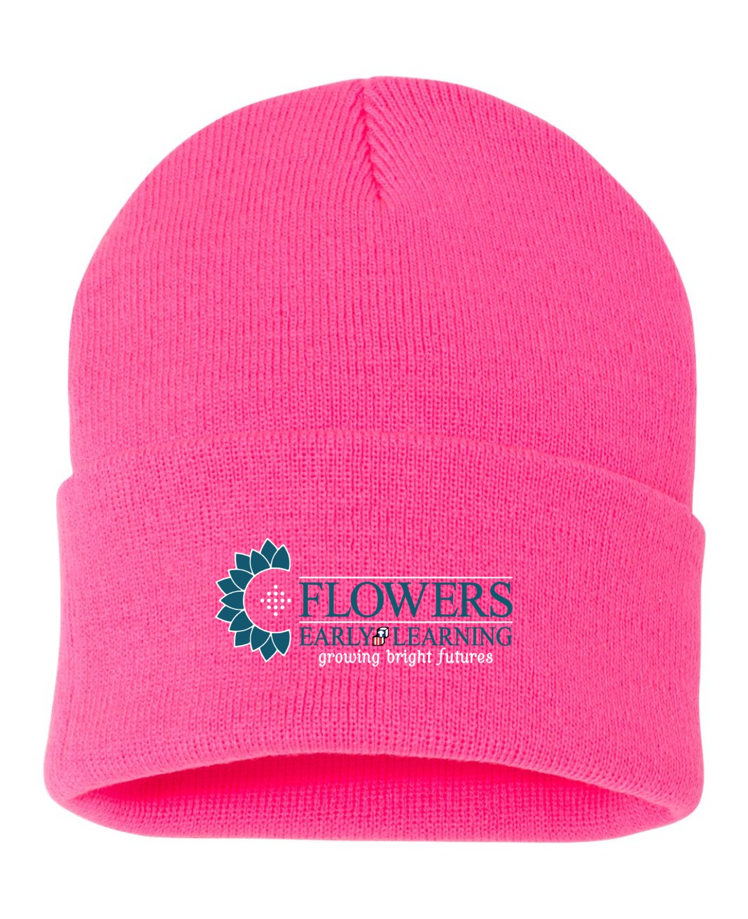 Embroidered 12" Solid Cuffed Beanie