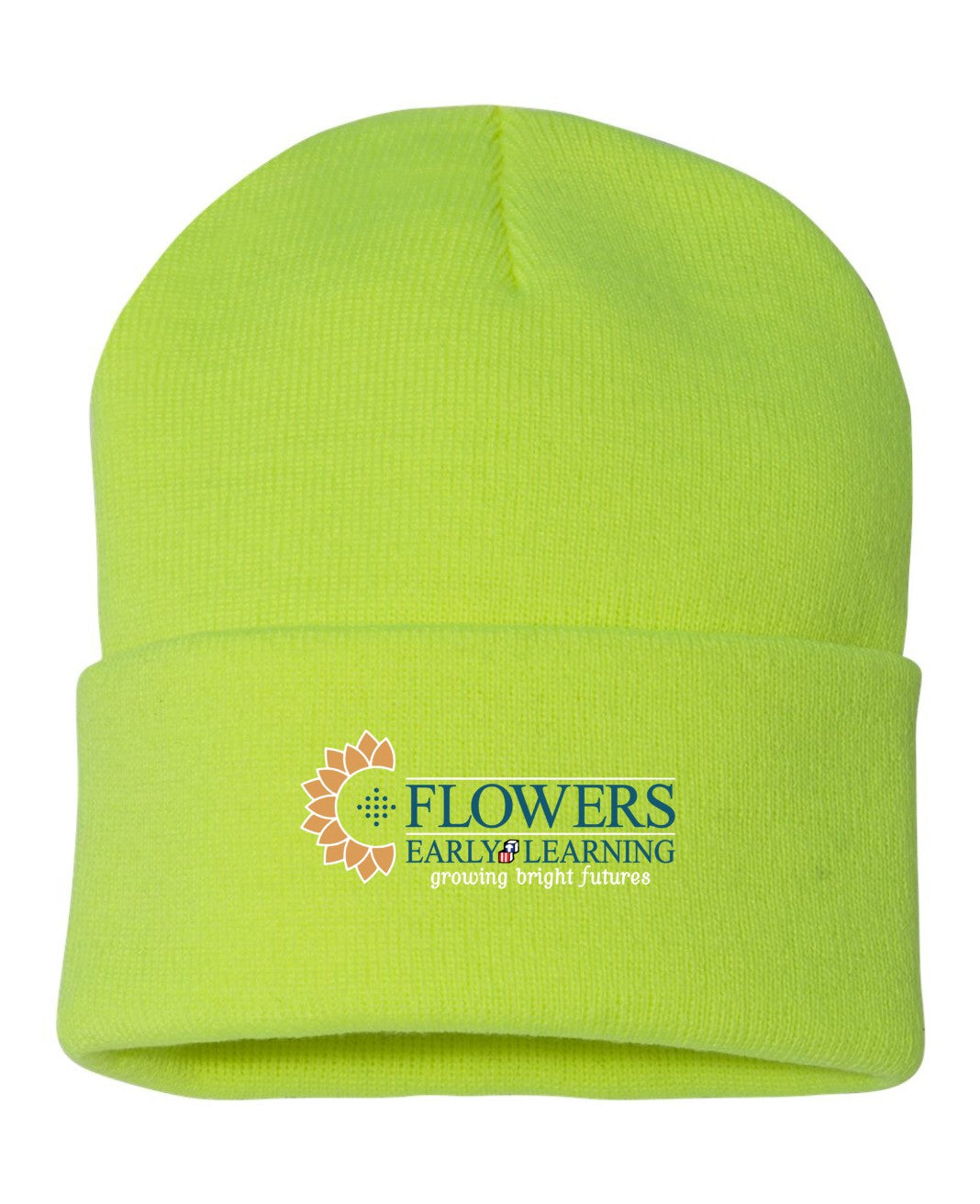 Embroidered 12" Solid Cuffed Beanie