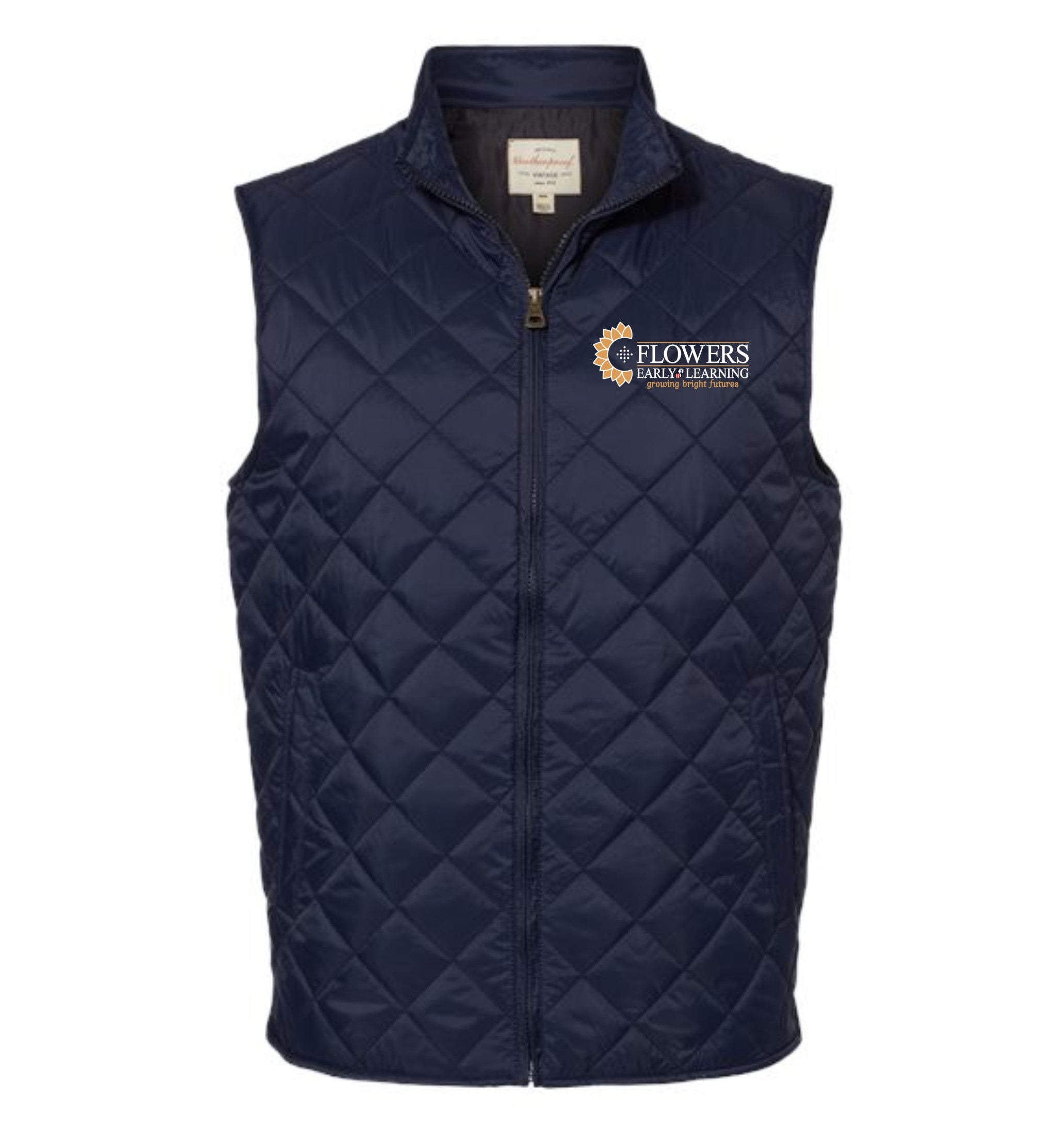 Men's Weatherproof Embroidered Vintage Diamond Quilted Vest
