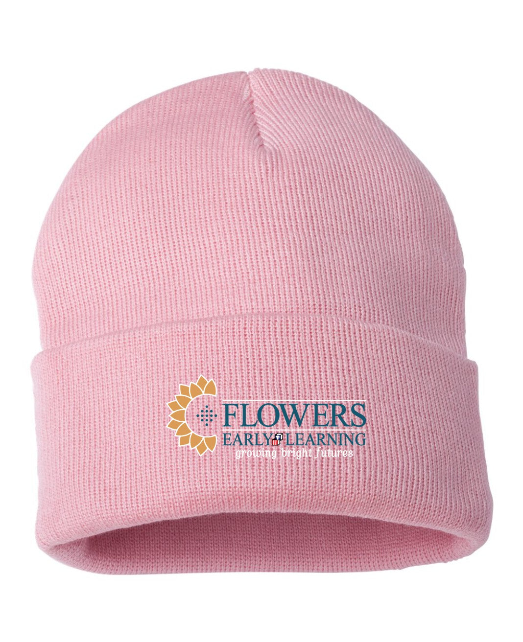 Embroidered 12" Solid Cuffed Beanie