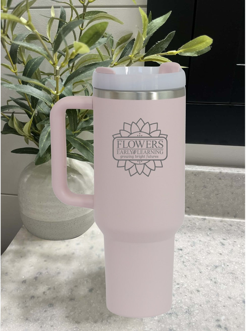 40 Oz. Intrepid Tumblers with Straw and one-sided engraving