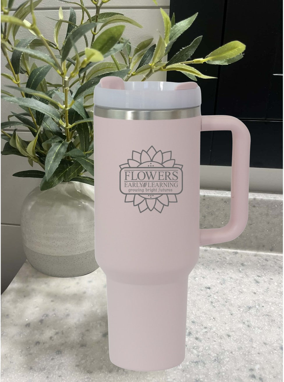 40 Oz. Intrepid Tumblers with Straw and one-sided engraving
