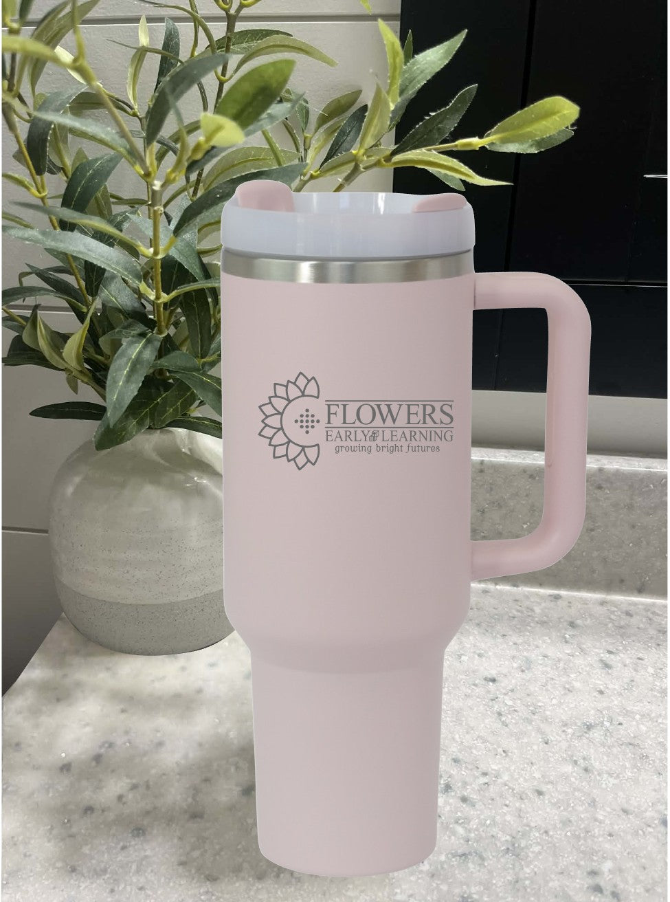 40 Oz. Intrepid Tumblers with Straw and one-sided engraving