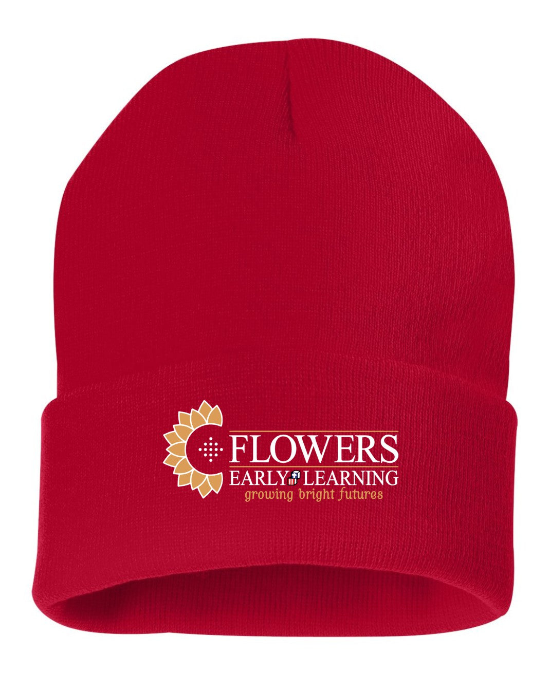 Embroidered 12" Solid Cuffed Beanie