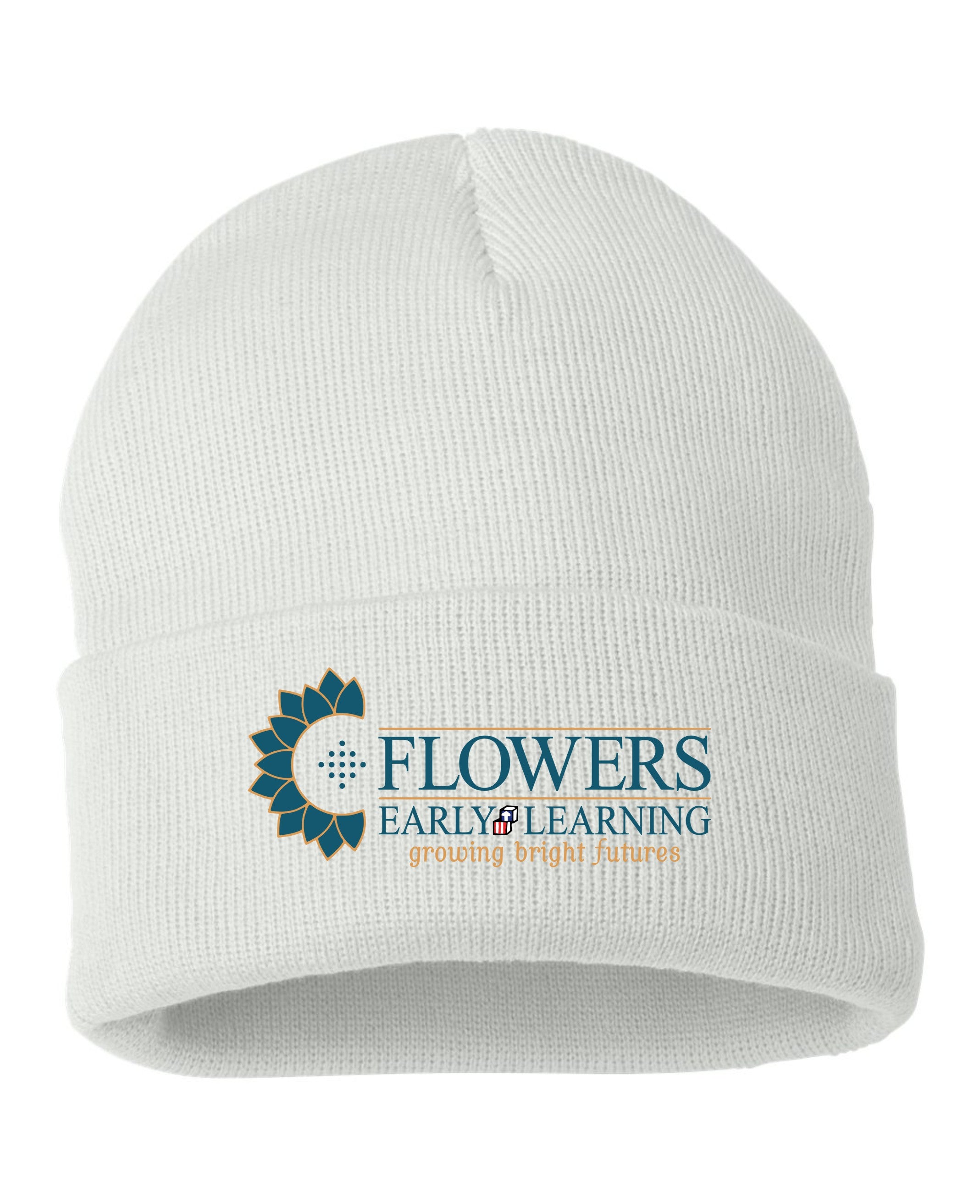 Embroidered 12" Solid Cuffed Beanie